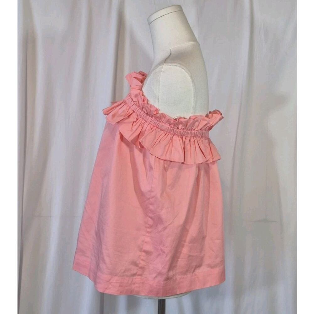 Trina Turk Prosper Organic Cotton Pink Top NWT Large - Picture 5 of 10